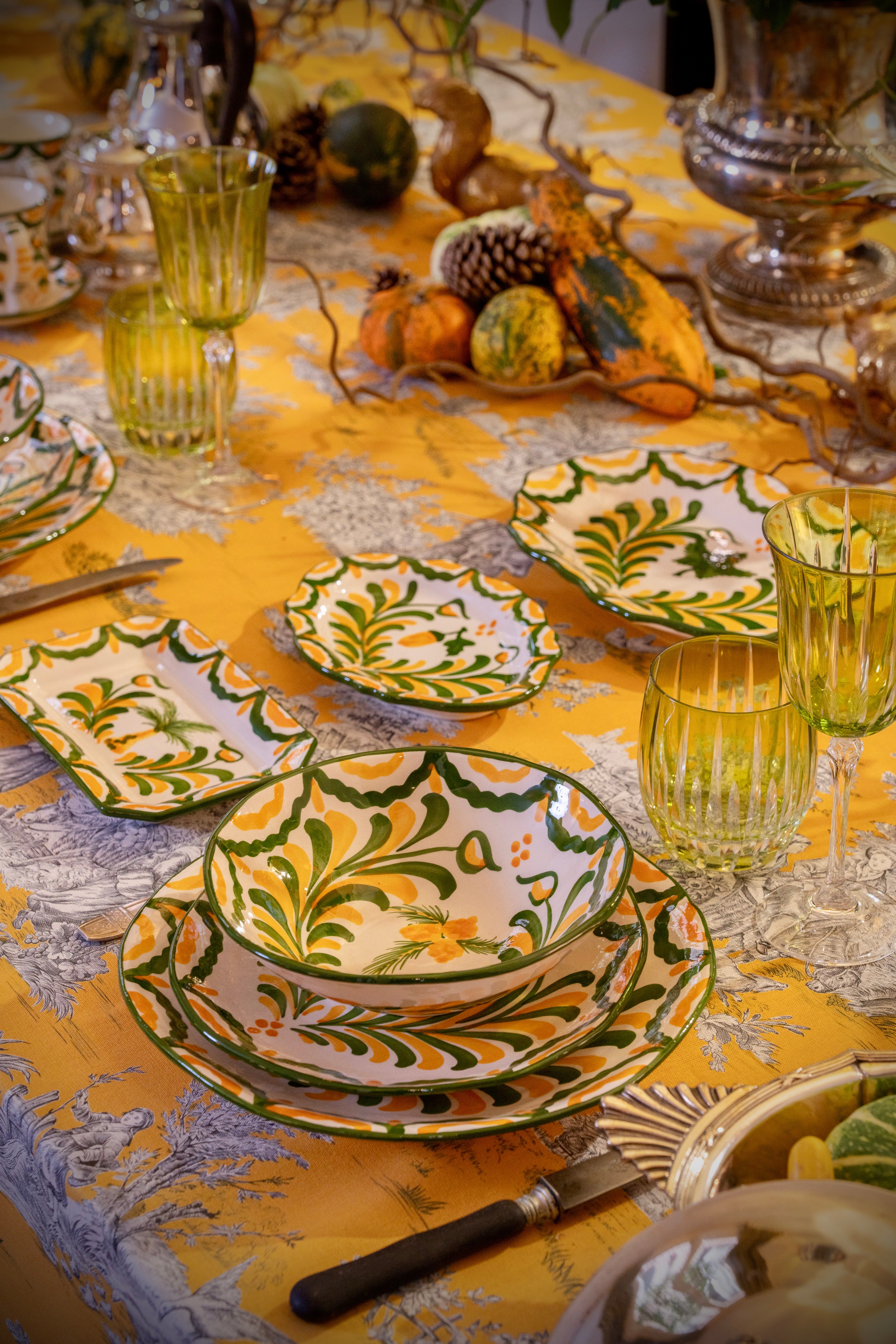 Le service de table Granada Lumière d'Automne  6 personnes 18 pièces