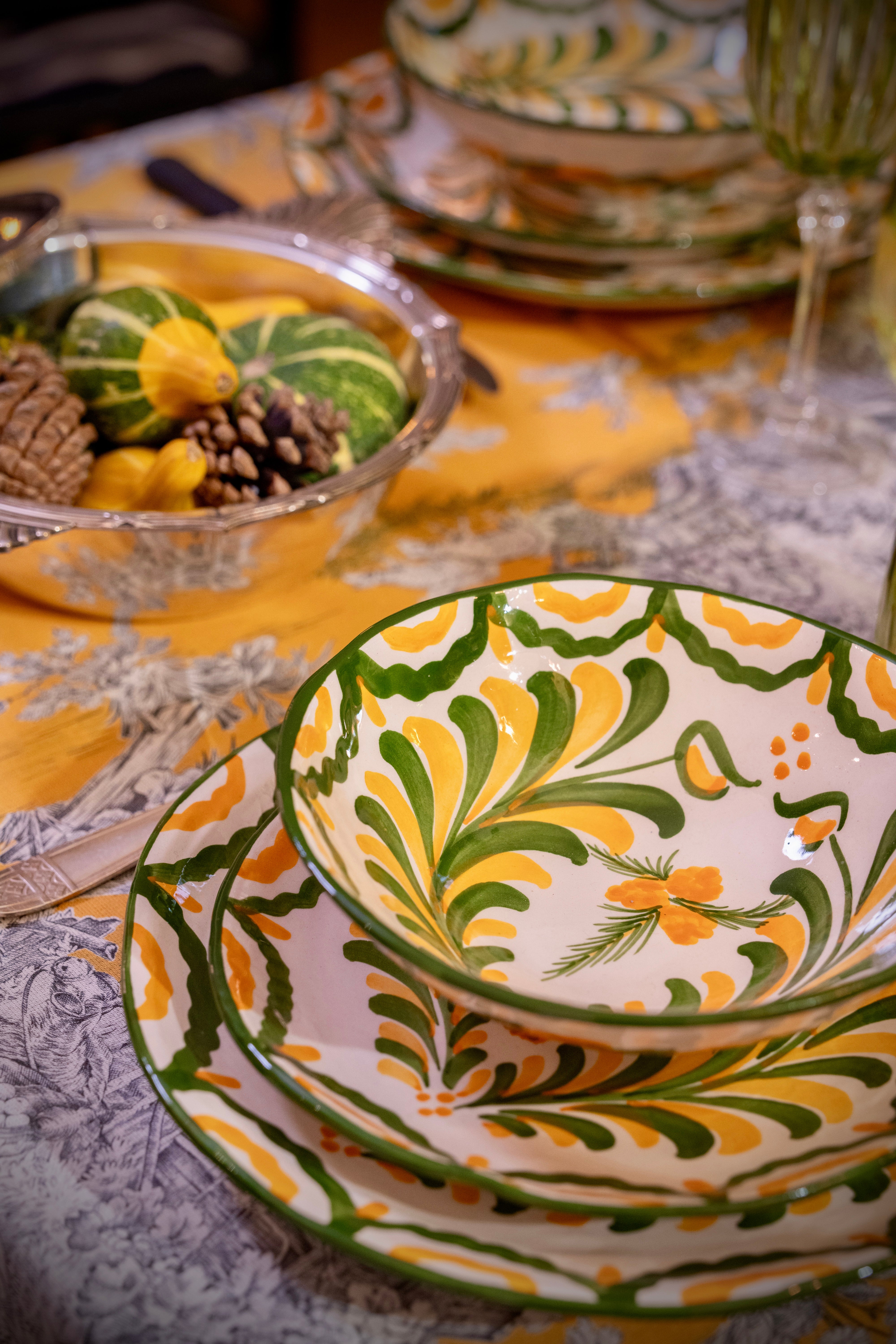 Le service de table Granada Lumière d'Automne  6 personnes 18 pièces