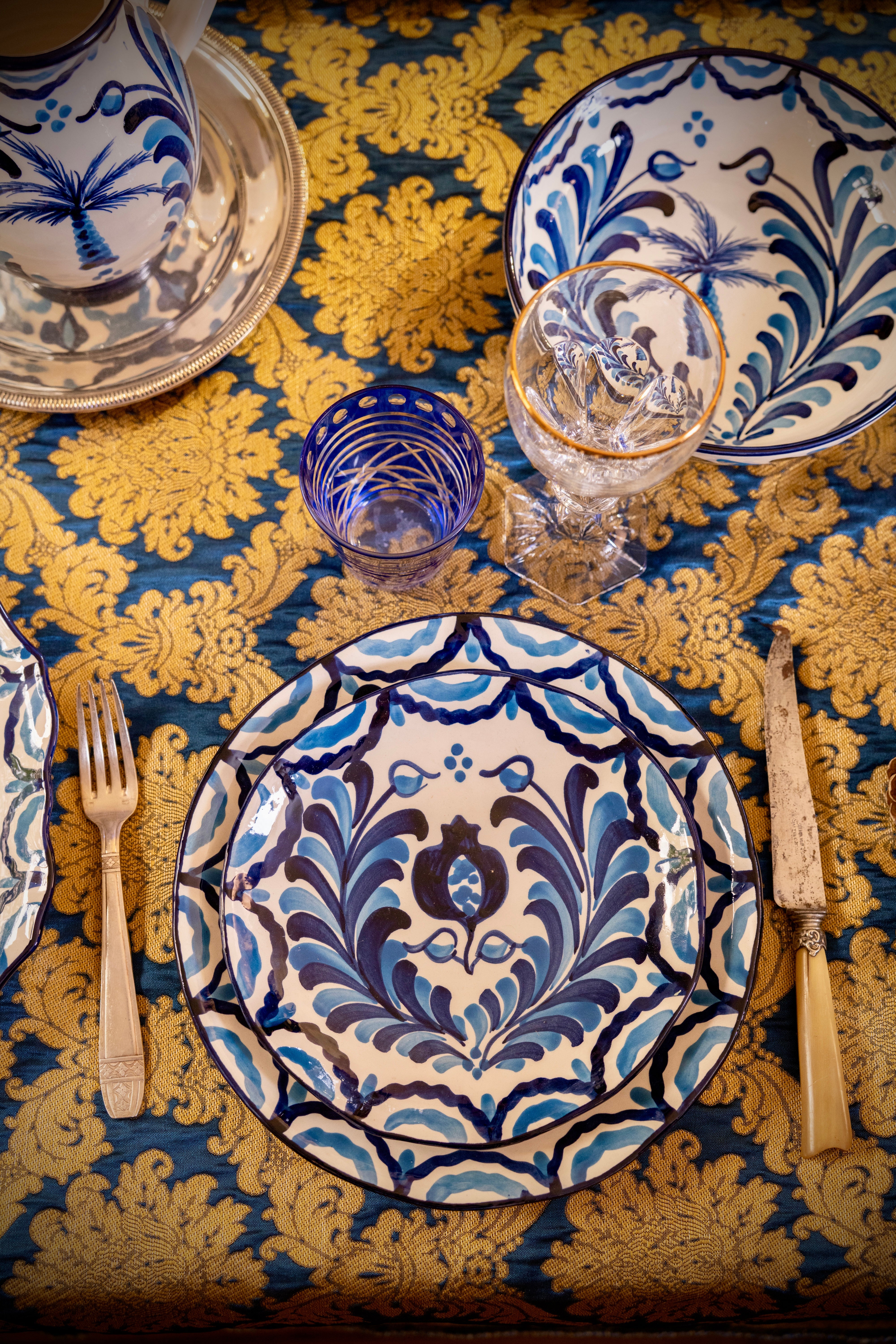 Assiette 20 cm Granada Azul Real