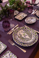 Charger l&#39;image dans la galerie, Le service de table Granada Prune 6 personnes 12 pièces
