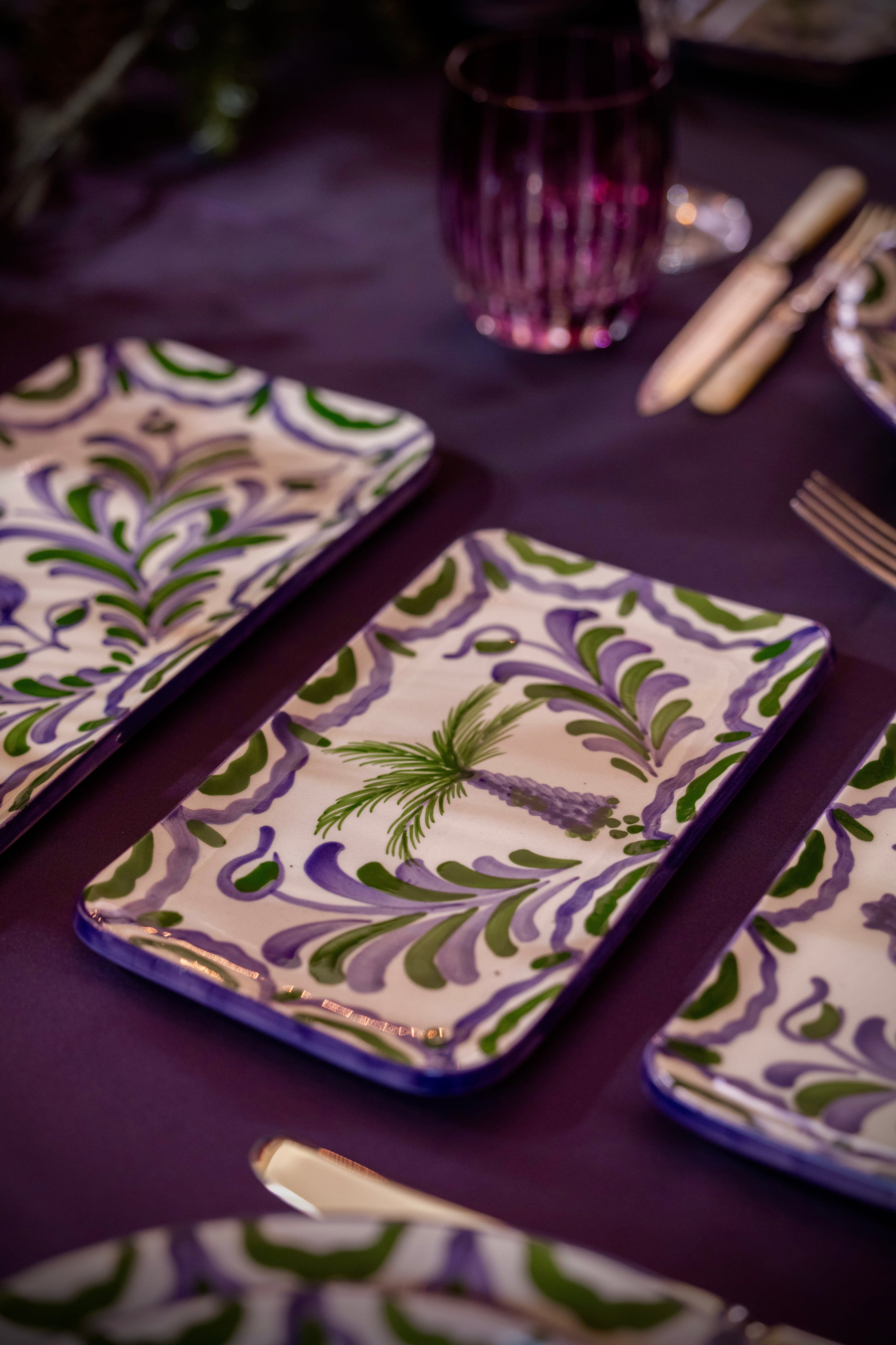 Le set de 3 plateaux Granada Prune