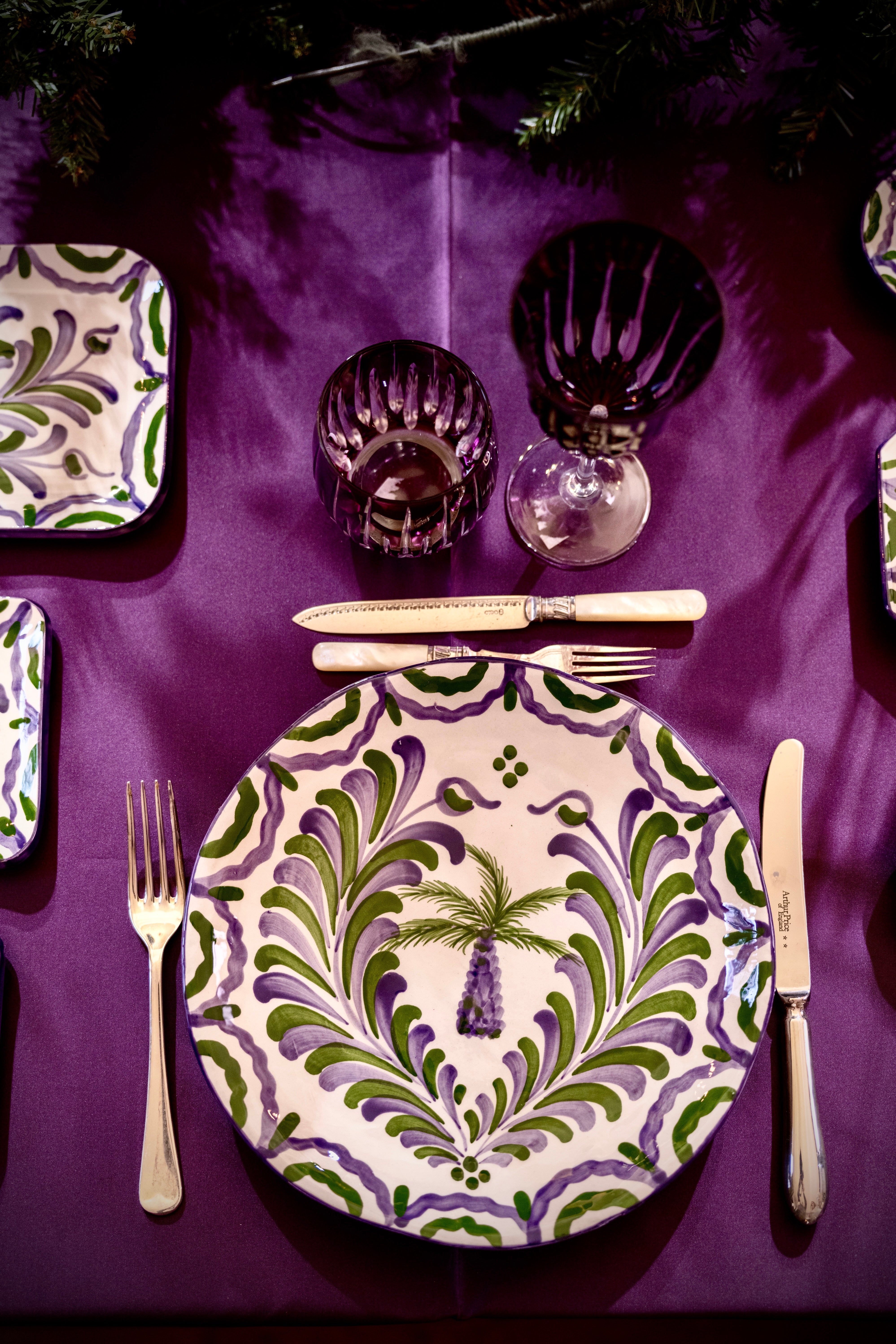 Assiette 26 cm Granada Prune