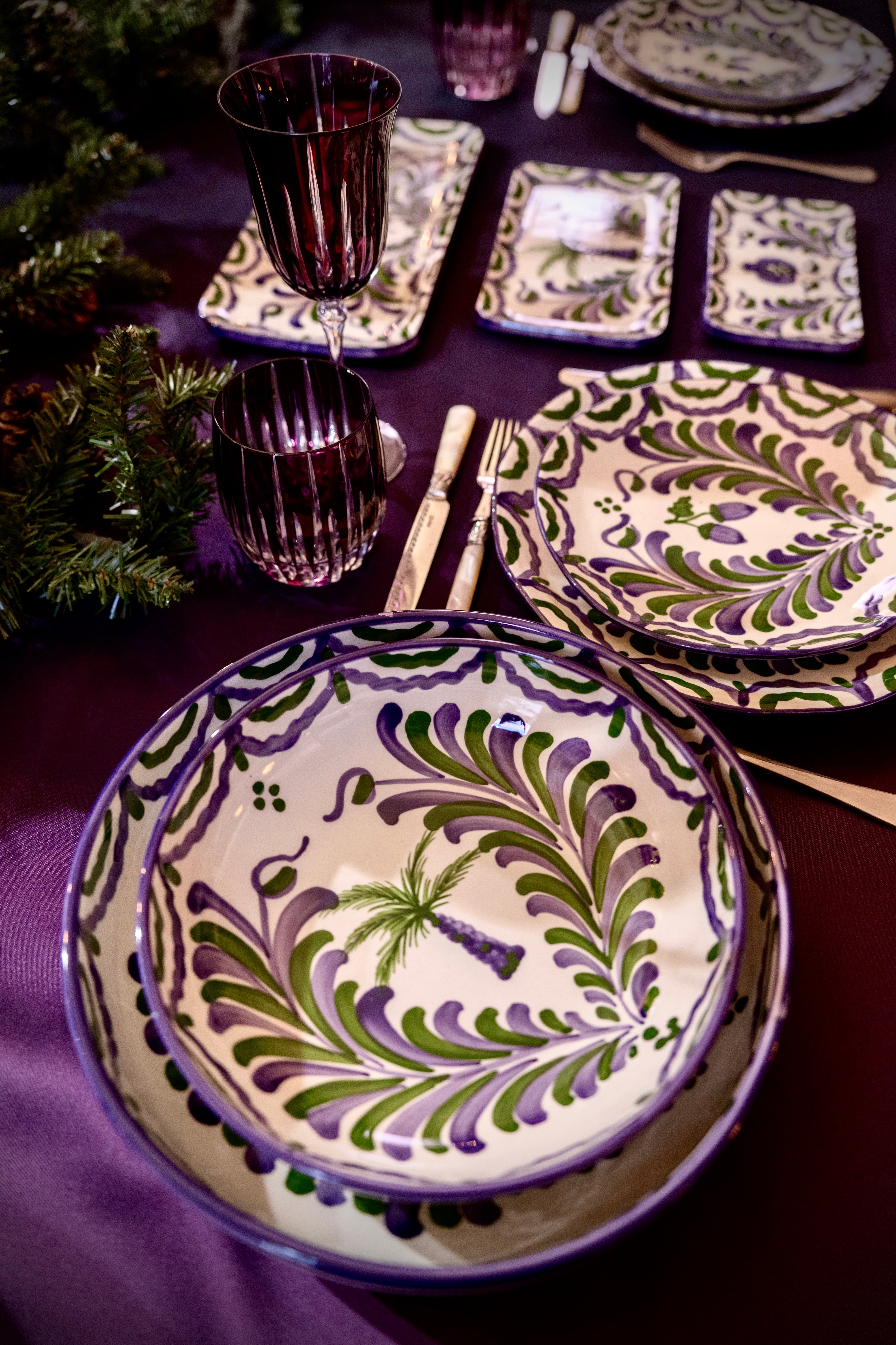 Le set de 2 saladiers Granada Prune