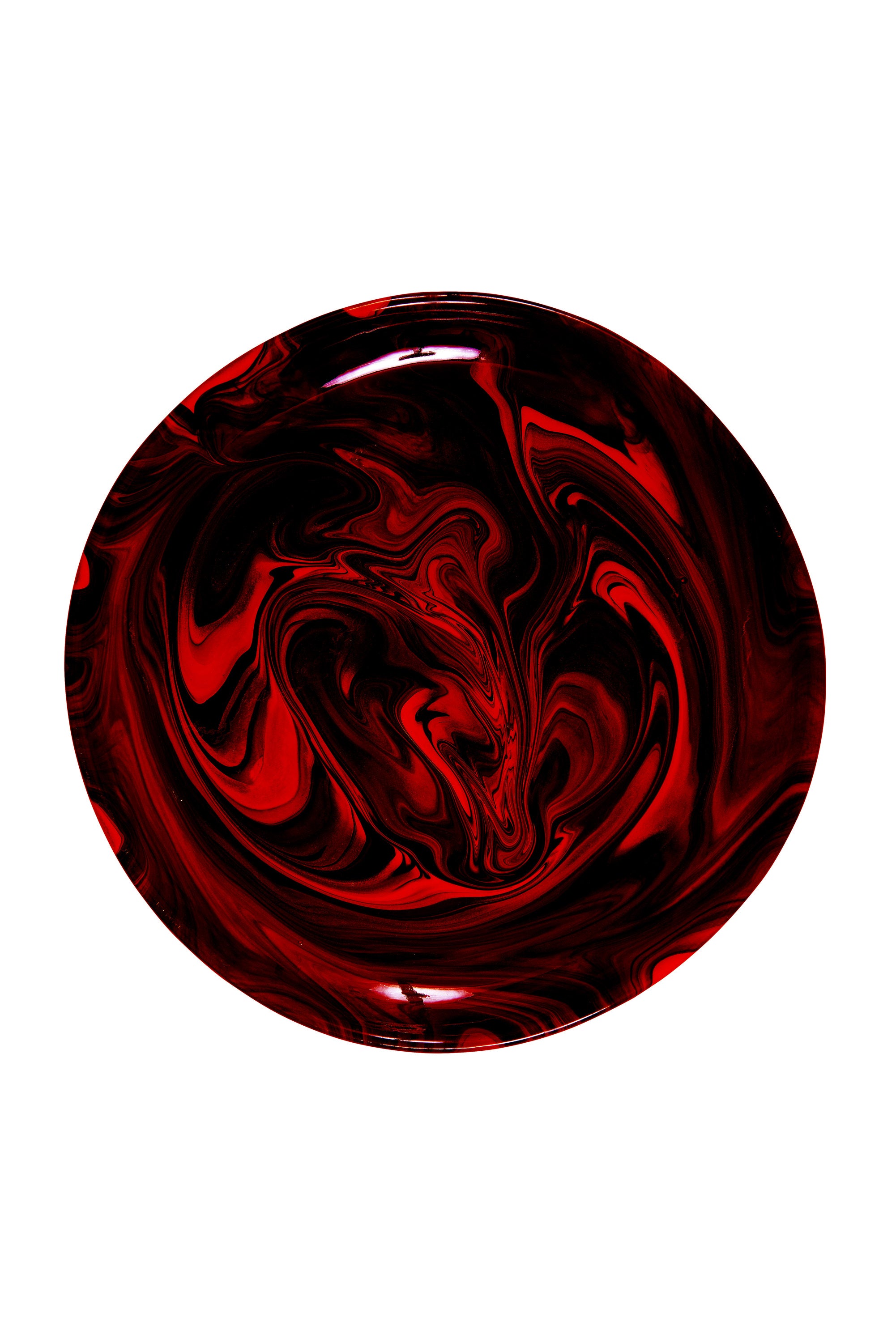 Assiette de présentation Cinabre