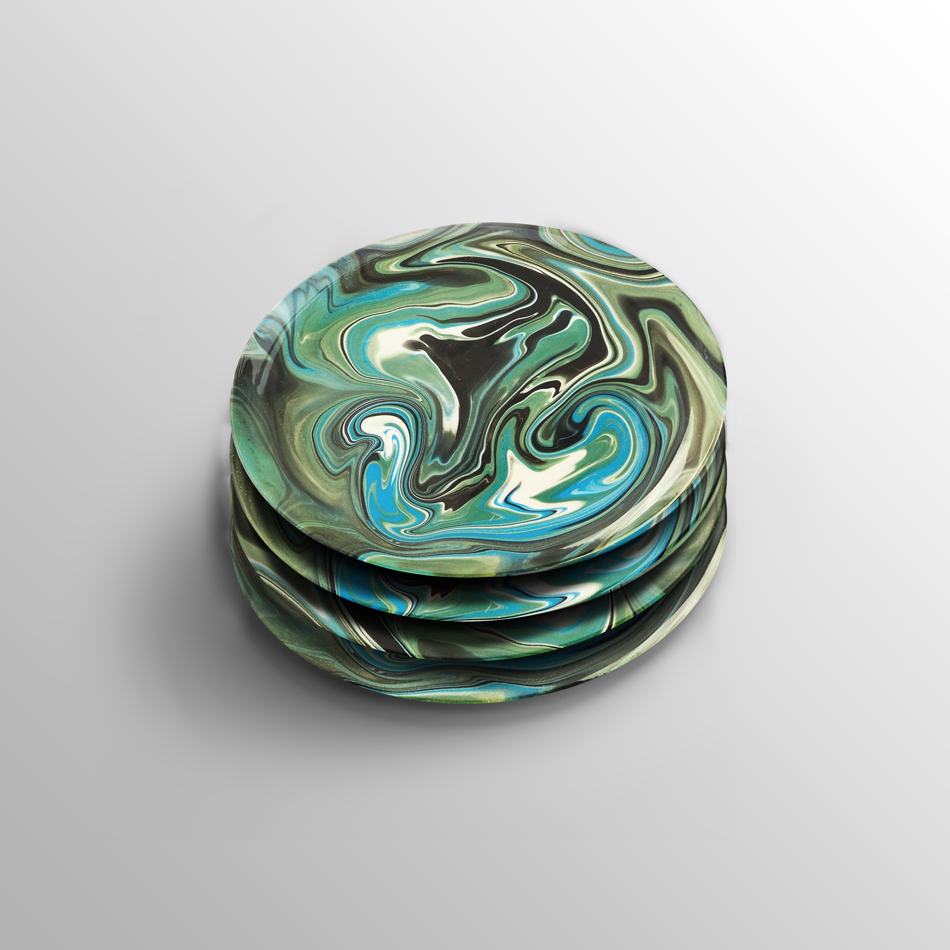 Ensemble de 4 assiettes de service Chahut NUAGE - 3 achetée = 1 offerte !