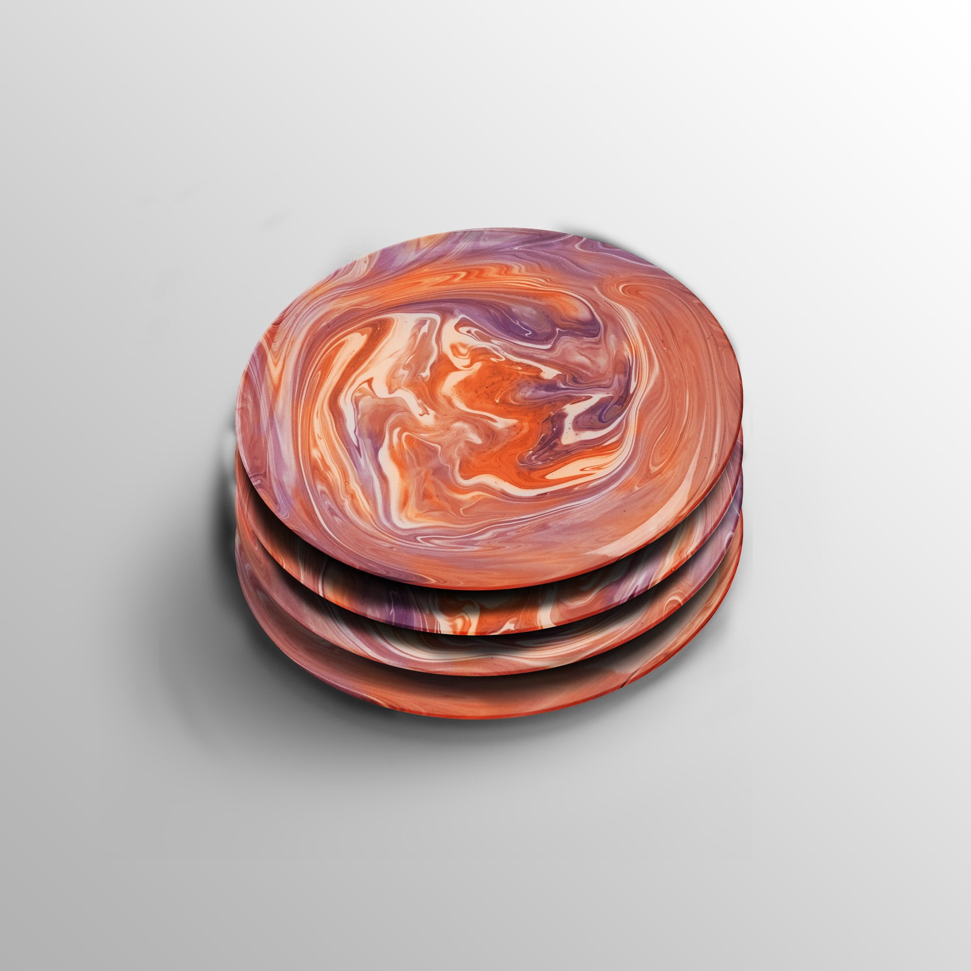 Ensemble de 4 assiettes de service Chahut ZINZOLIN - 3 achetée = 1 offerte !